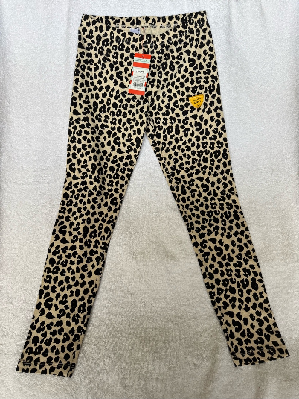 Cat & Jack Girls Leopard Print Leggings L 10/12 NWT Natural Leopard Target